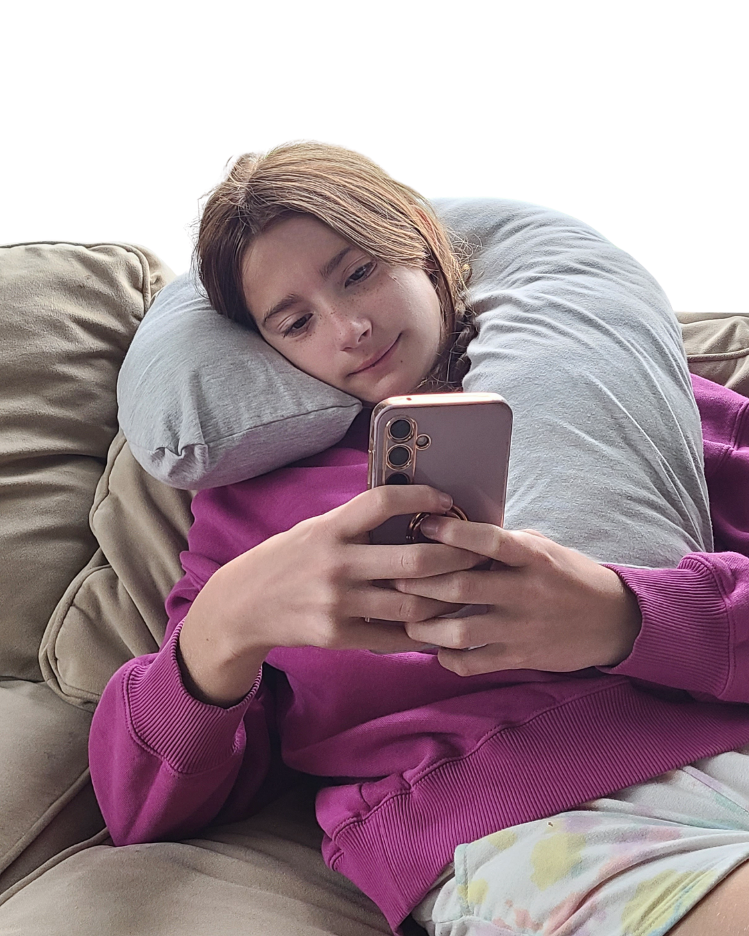 Weighted pillow for teens to support focus and stress relief